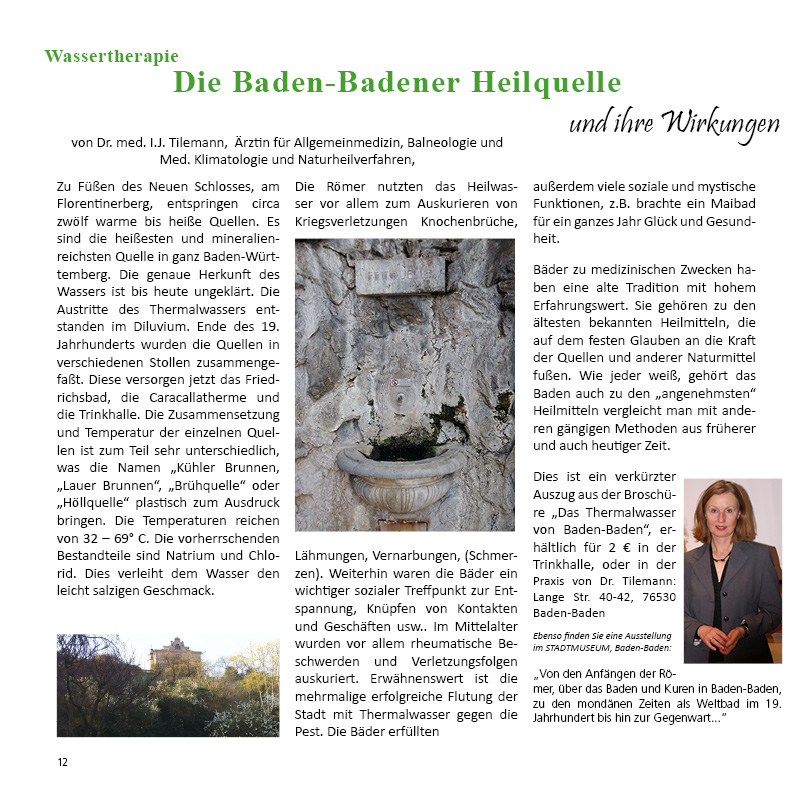 Heilquellen in Baden-Baden